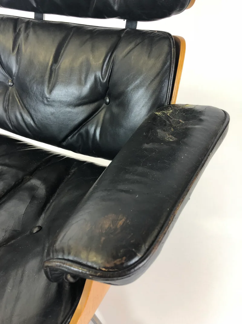 Eames Lounge Chair en Ottoman voor de herstoffering, beeld 2