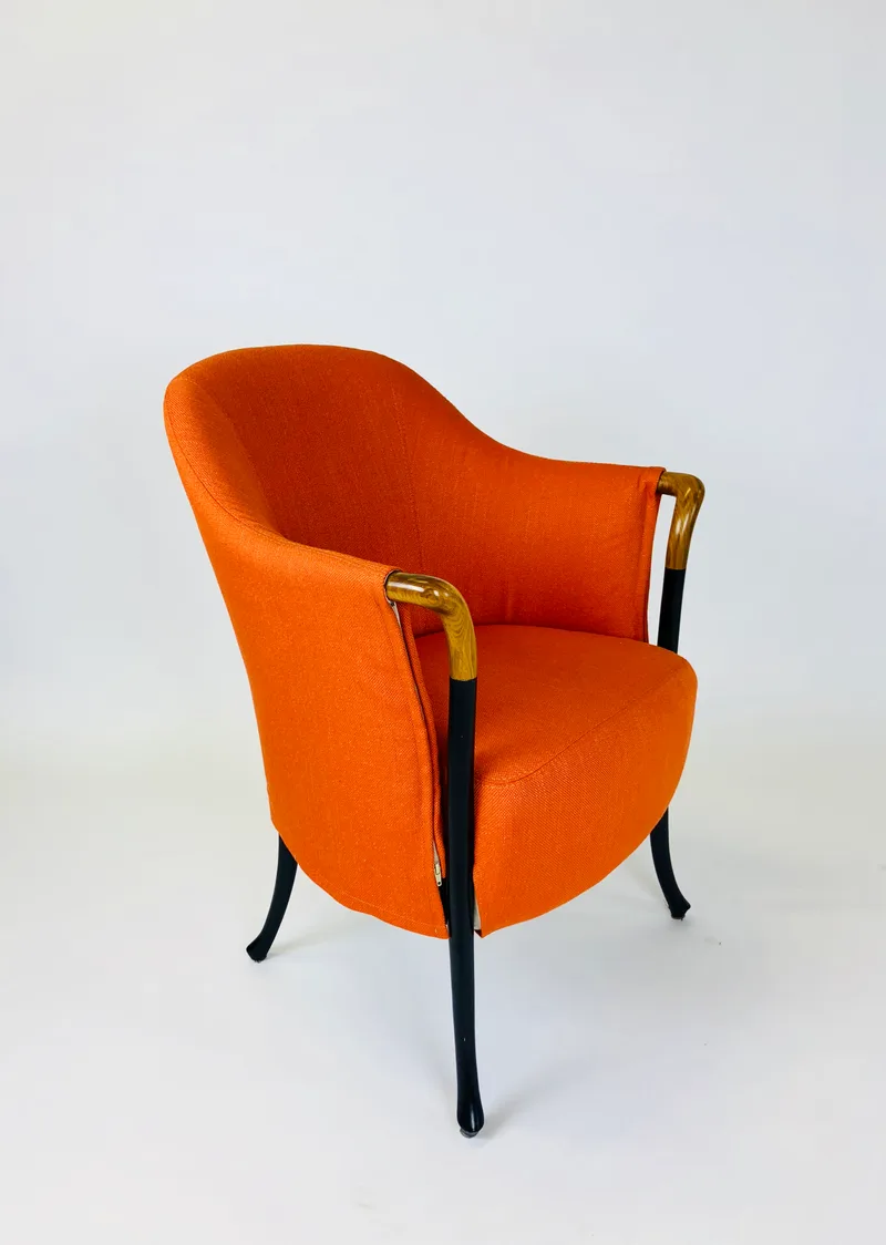Giorgetti Progetti fauteuil, herstoffeerd door Cammers