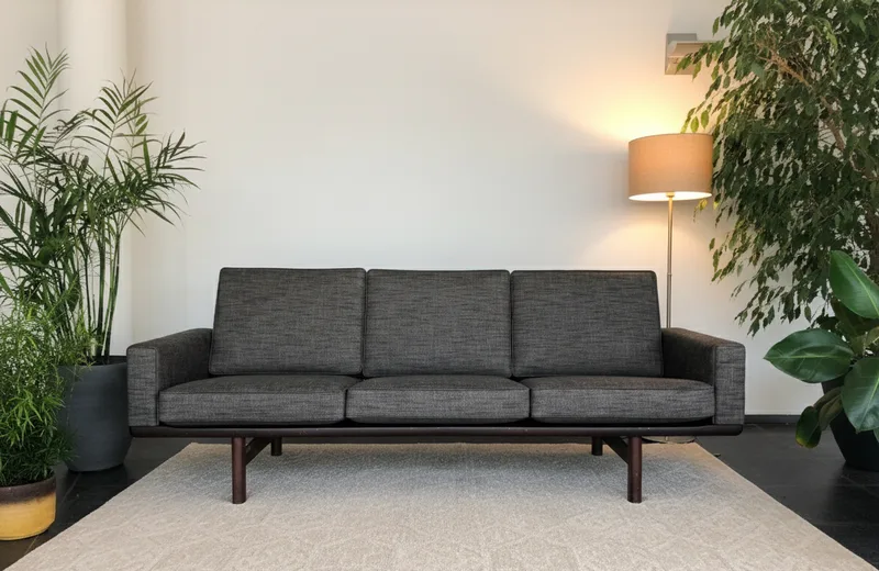 Hans J. Wegner mid-century, herstoffeerd door Cammers