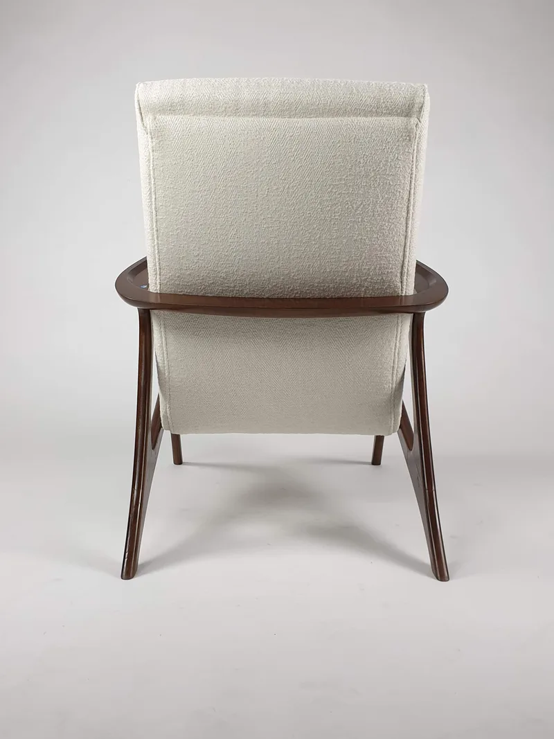 Vladimir Kagan Contour lounge chair na de herstoffering, beeld 4