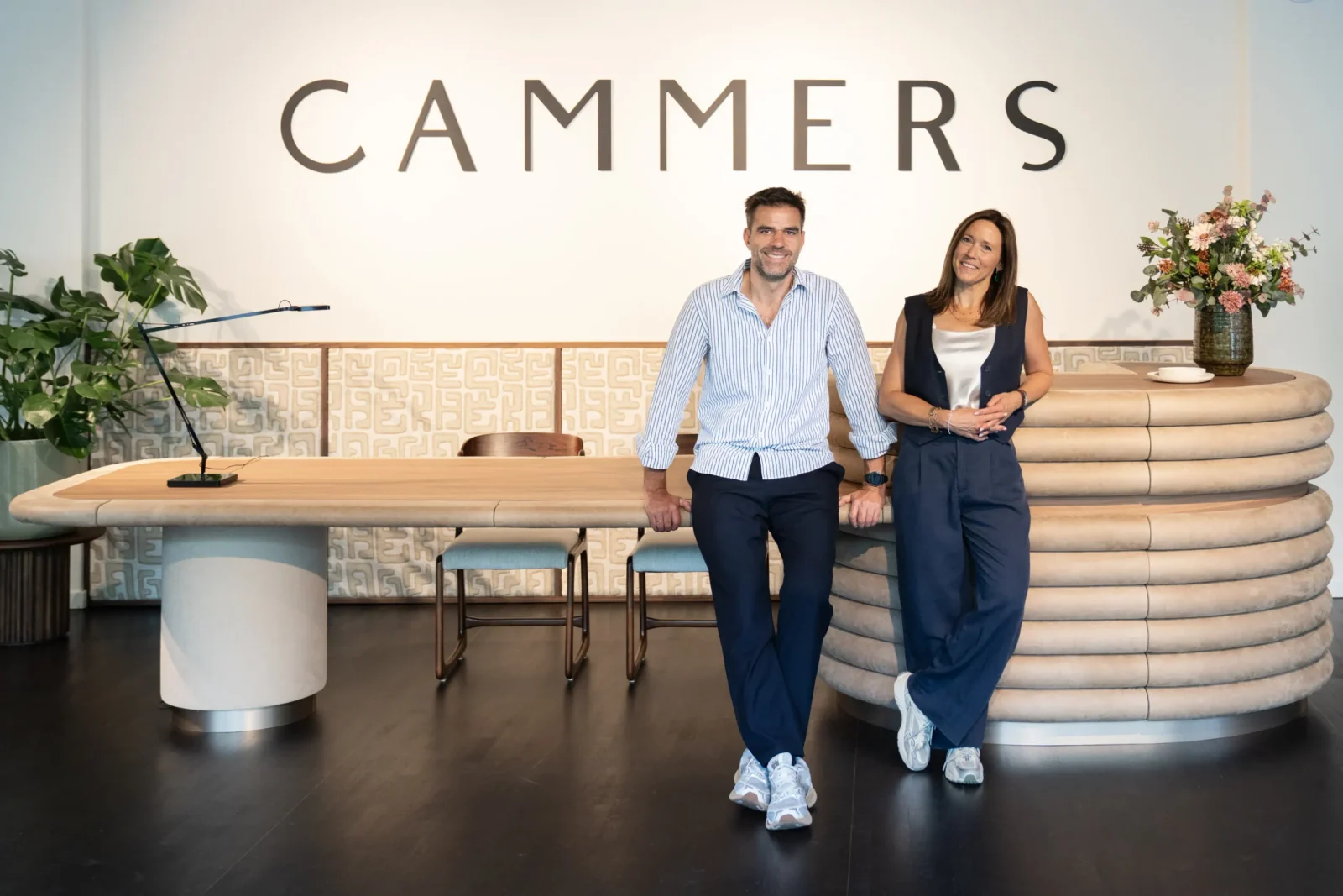 Jan Cammers en Mieke Comeyne, zaakvoerders van Zetelfabriek Cammers