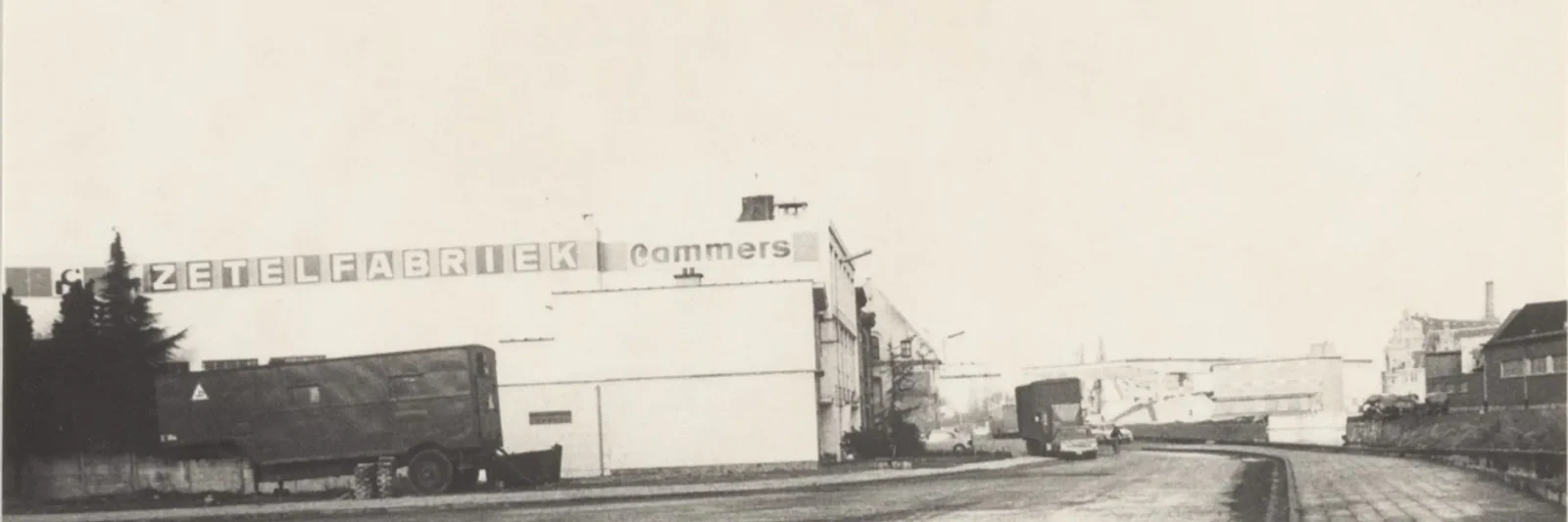 De historische zetelfabriek van Cammers aan de Winketkaai in Mechelen