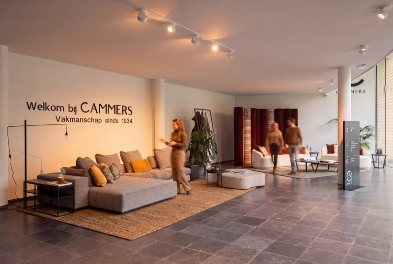 De showroom van Cammers aan de Winketkaai in Mechelen