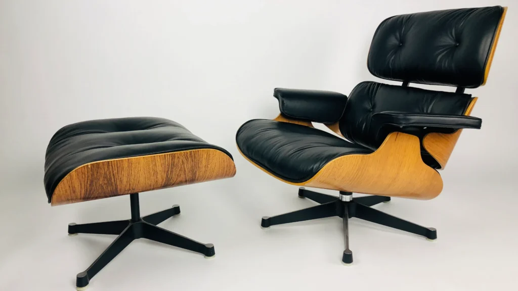 EAMES LOUNGE CHAIR AND OTTOMAN